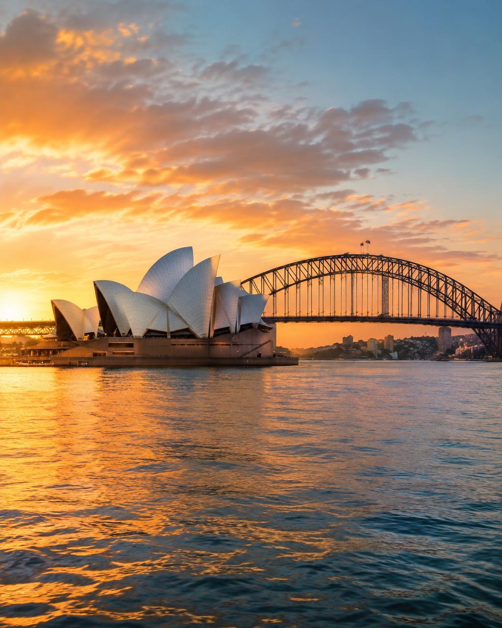 Sydney Opera House and Harbour Bridge, Australia study destination