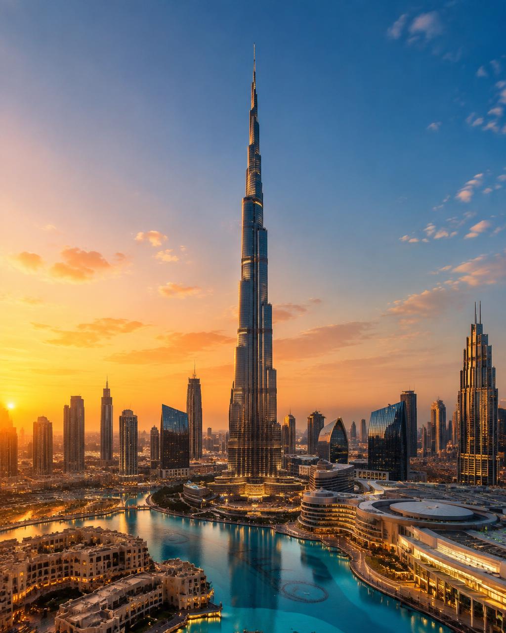 Burj Khalifa and Dubai skyline, Dubai / UAE study destination