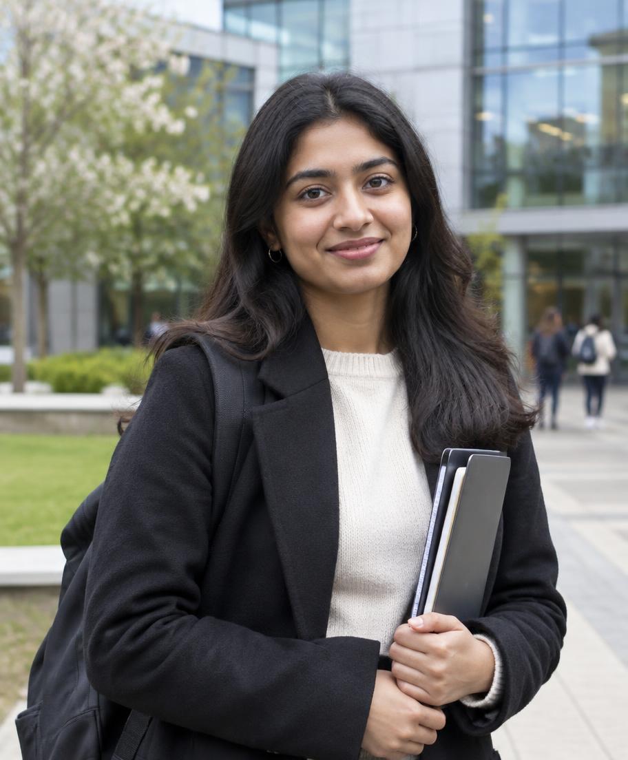 AI-generated portrait representing the sample story of Ananya Rao