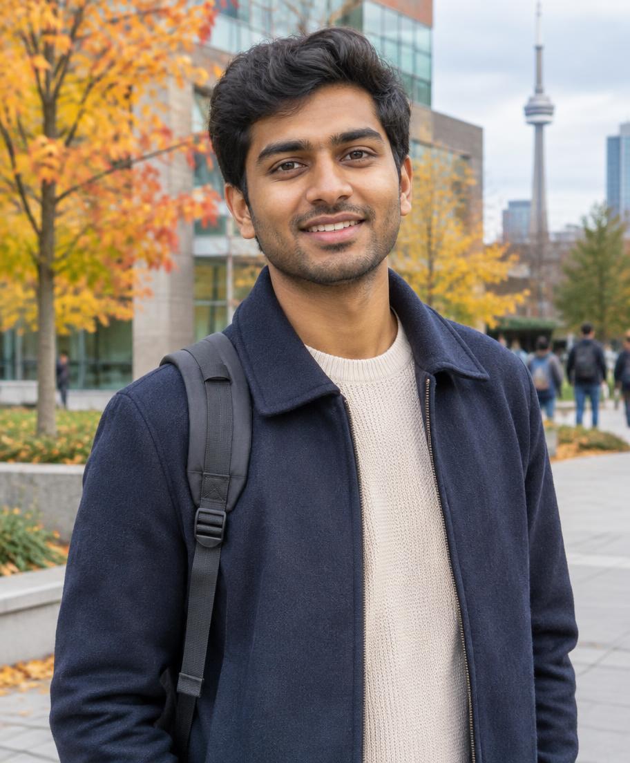 AI-generated portrait representing the sample story of Rahul Mehta
